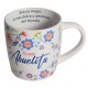 Taza de porcelana nico abuelita te quiero