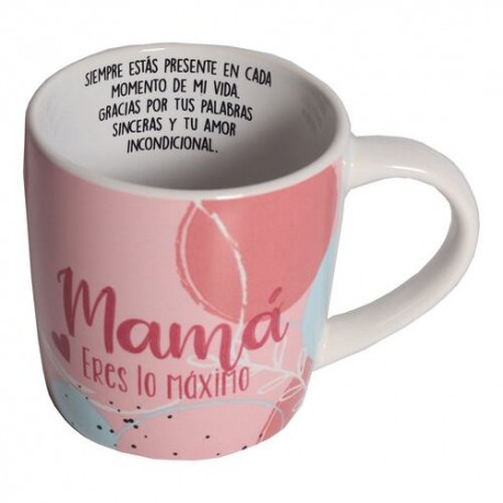 Taza de porcelana nico mama eres lo maximo
