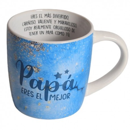 Taza de porcelana nico papa eres el mejor