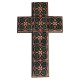 Cruz madera Viejo Arte con talavera medida 5x5