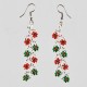 Aretes otomi tricolor mexicano n0004