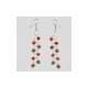 Aretes otomi tricolor mexicano n0004