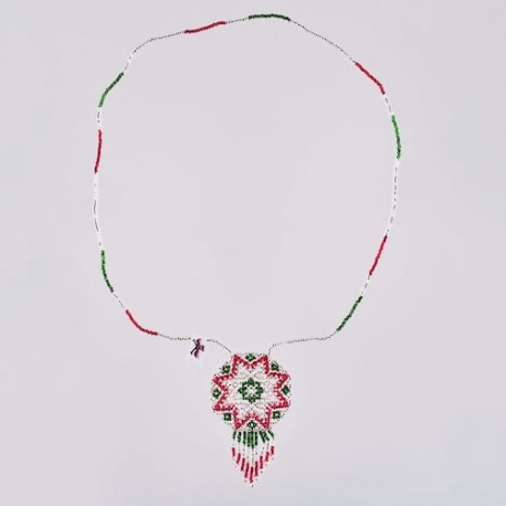 Collar otomi tricolor mexicano n11