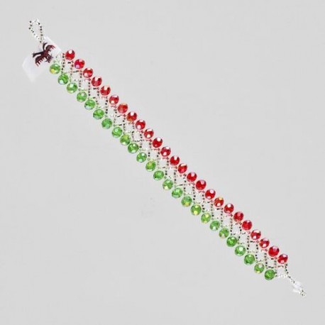 Pulsera otomi tricolor mexicano n05