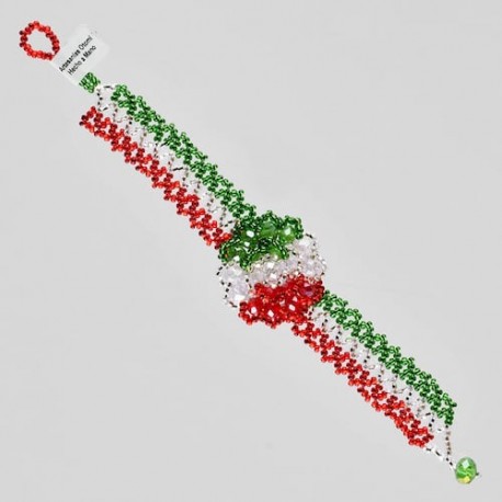 Pulsera otomi tricolor mexicano n09