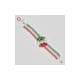 Pulsera otomi tricolor mexicano n09