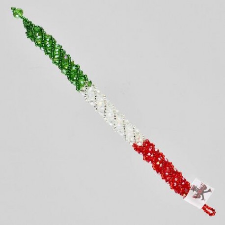 Pulsera otomi tricolor mexicano n017