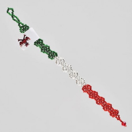Pulsera otomi tricolor mexicano n23