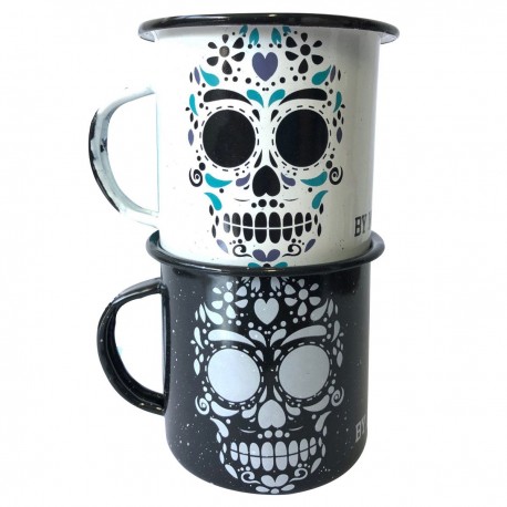 Set duo pocillos calaveras