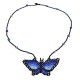 Collar mariposa chaquira multicolor