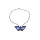Collar mariposa chaquira multicolor