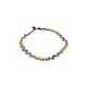 Collar hojitas chaquira multicolor