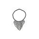 Collar gota chaquira negro