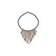 Collar gota chaquira turquesa