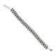 Pulsera cristal chaquira dorado