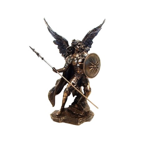Figura Arcangel Rafael WU74697A4 Bronce