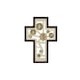 Cruz Medallas religiosas doradas en madera Jorvina