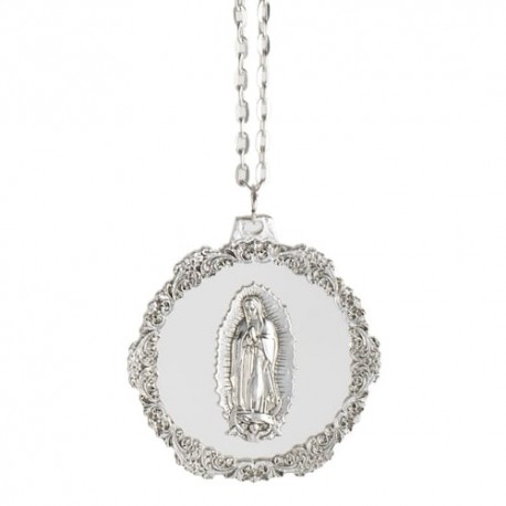 Distintivo Virgen de Guadalupe plata de acrílico Jorvina