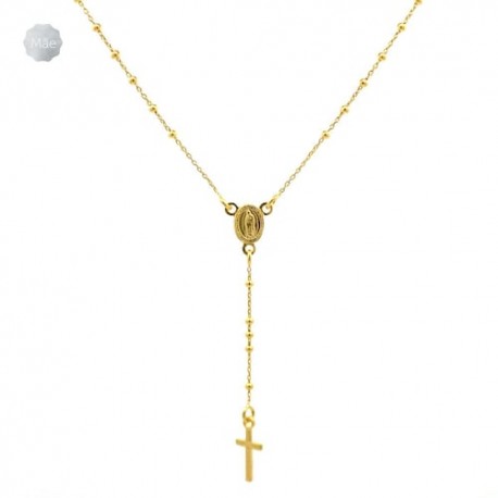 Collar Rosario delgado oro