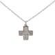 Cruz del Sagrado Corazón de Jesús plata
