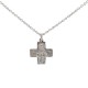 Cruz del Sagrado Corazón de Jesús plata