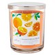 Vela de 3 mechas crema de vainilla naranja perfumada