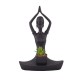 Home Nature Figura Decorativa Mujer Africana Yoga Con Planta 29*19.5*11.5 Cm