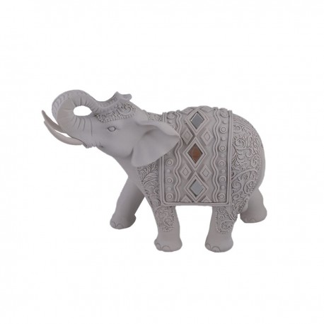 Home Nature Figura Decorativa Elefante Tibetano Mediano Color Blanco 20*21*8 Cm
