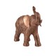 Home Nature Figura Decorativa Elefante Africano Grande Color Bronce 20.5*21*8.5