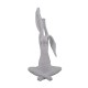 HOME NATURE FIGURA DECORATIVA CONEJO ESTIRAMIENTO 33*16*10 cm