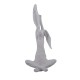 HOME NATURE FIGURA DECORATIVA CONEJO ESTIRAMIENTO 33*16*10 cm