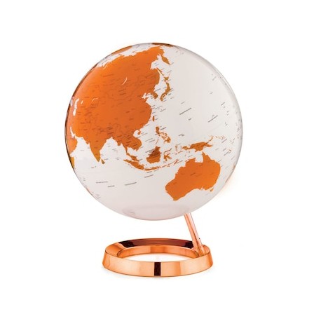 Globo terráqueo de 30 cm modelo HOT TANGERINE color naranja