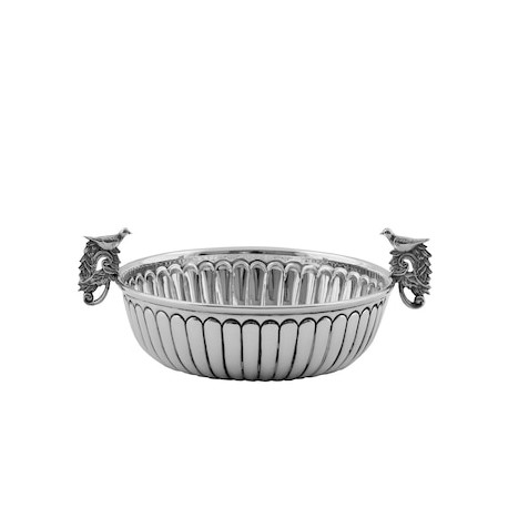 Centro de mesa con asas 200.7 gramos - plata ley .925