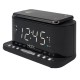 Radio Reloj Misik Con Cargador Inductivo Negro