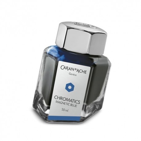 Tinta para pluma fuente Caran d´Ache azul magnético