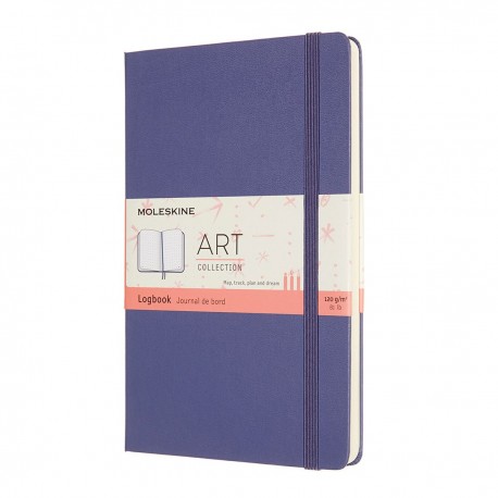 Libreta logbook art grande violeta