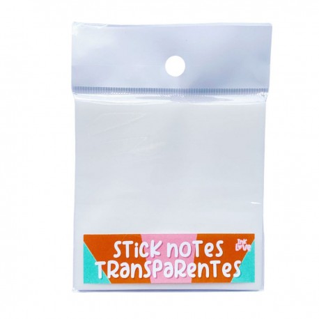 Notas adhesivas transparentes