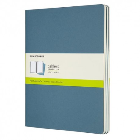 Set de 3 Libretas tamaño extragrande color azul