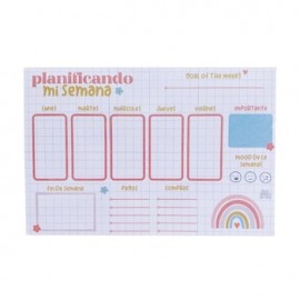 Planificador Semanal Arcoíris 50 hojas