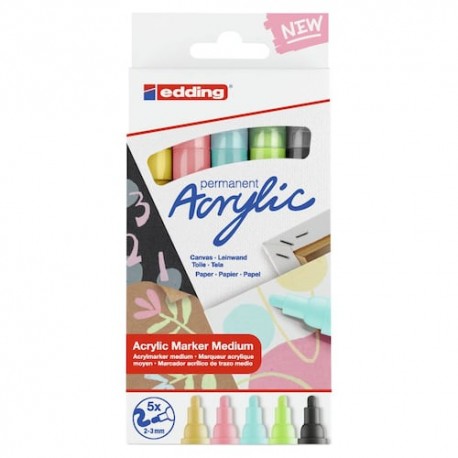Set de marcador acrílico 2-3mm pastel
