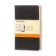 Set 3 libretas bolsillo negro, hoja rayada pasta suave
