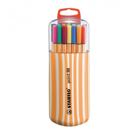 Rotulador point 88 estuche zebriu