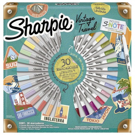Marcadores Sharpie Vintage 30 piezas