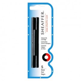 Cartucho Sheaffer Negro C/5