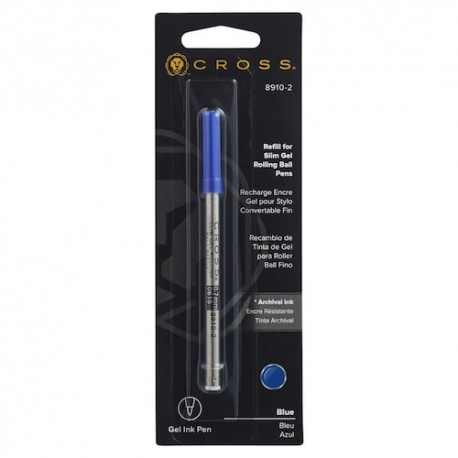 Repuesto Cross Roller ball Slim Gel azul