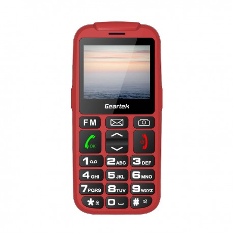 Teléfono celular Geartek libre T50 rojo