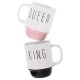 Set de 2 tazas apilables de ceramica 415ml + Bolsa de galletas de 62gr. CROWN BACCARA