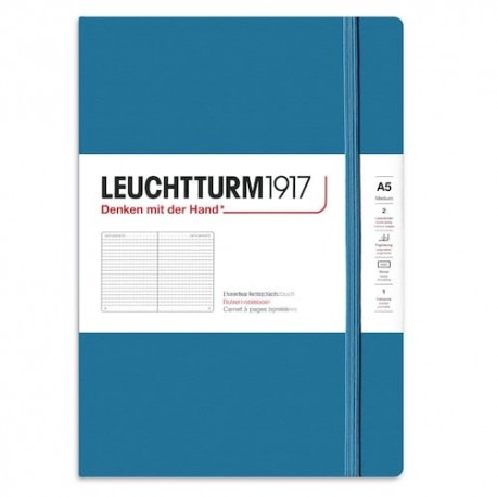 Cuaderno mediano punteado azul claro