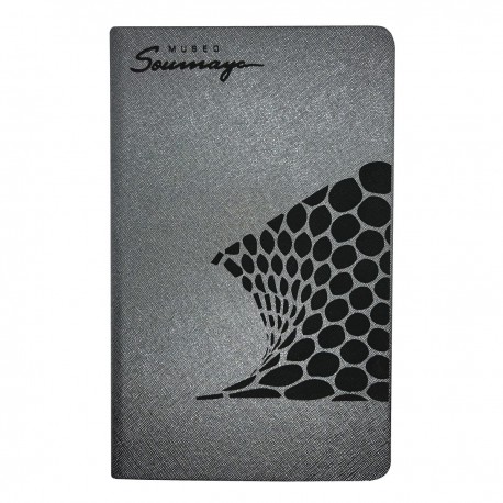 Libreta Soumaya metalizada negra