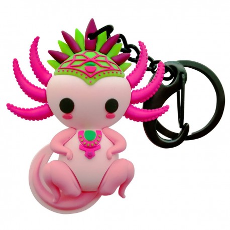 Llavero 3D By Mexico Ajolote Rosa